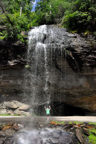 Lee Duquette under Bridal Veil Falls